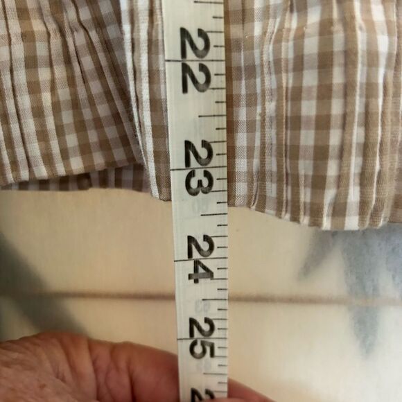 CAbi Ginger Snap Gingham Check Print Button Blazer Large - Picture 8 of 13